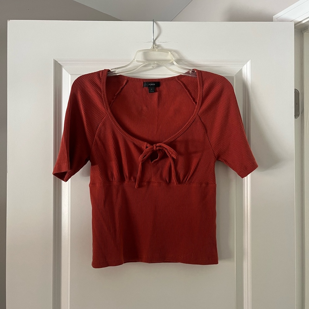 J Crew Rust Red Women's Top